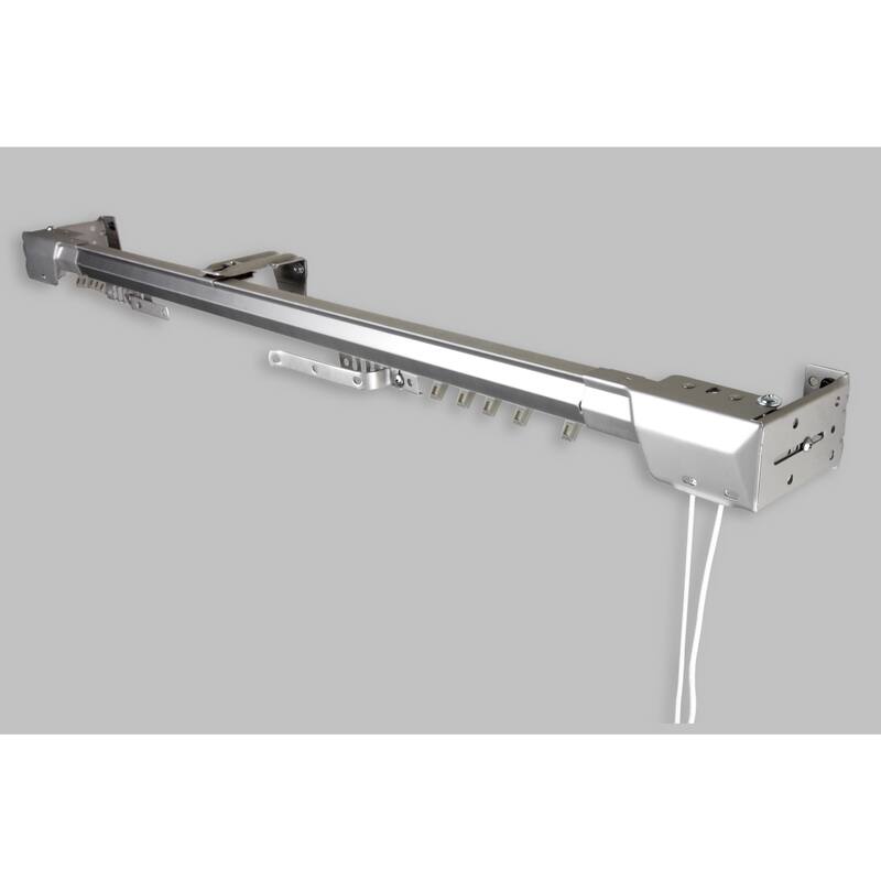 InStyleDesign Silver Heavy Duty Traverse Rod - Center Open