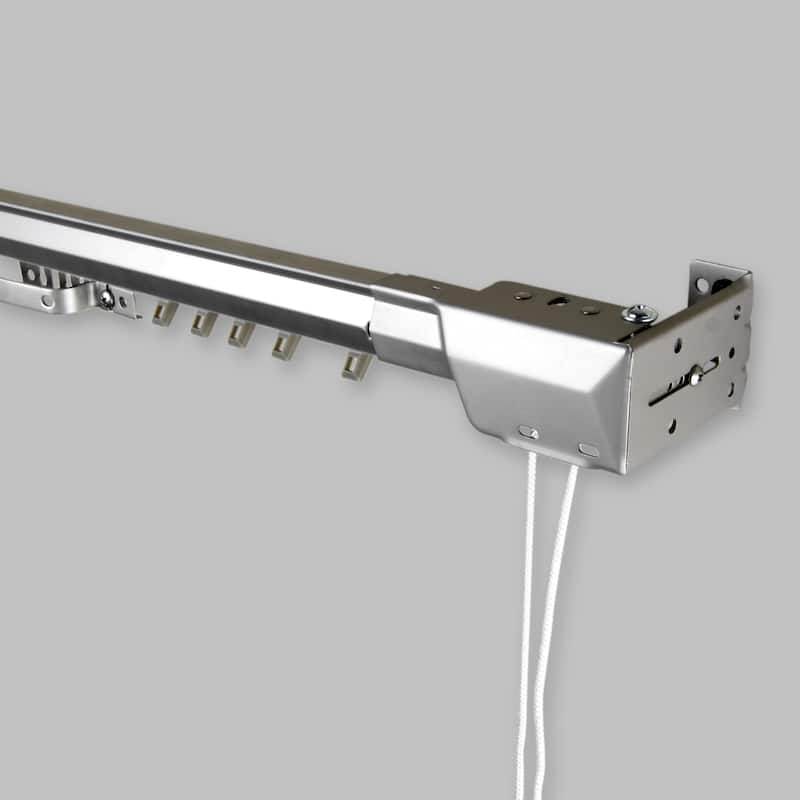 InStyleDesign Silver Heavy Duty Traverse Rod - Center Open