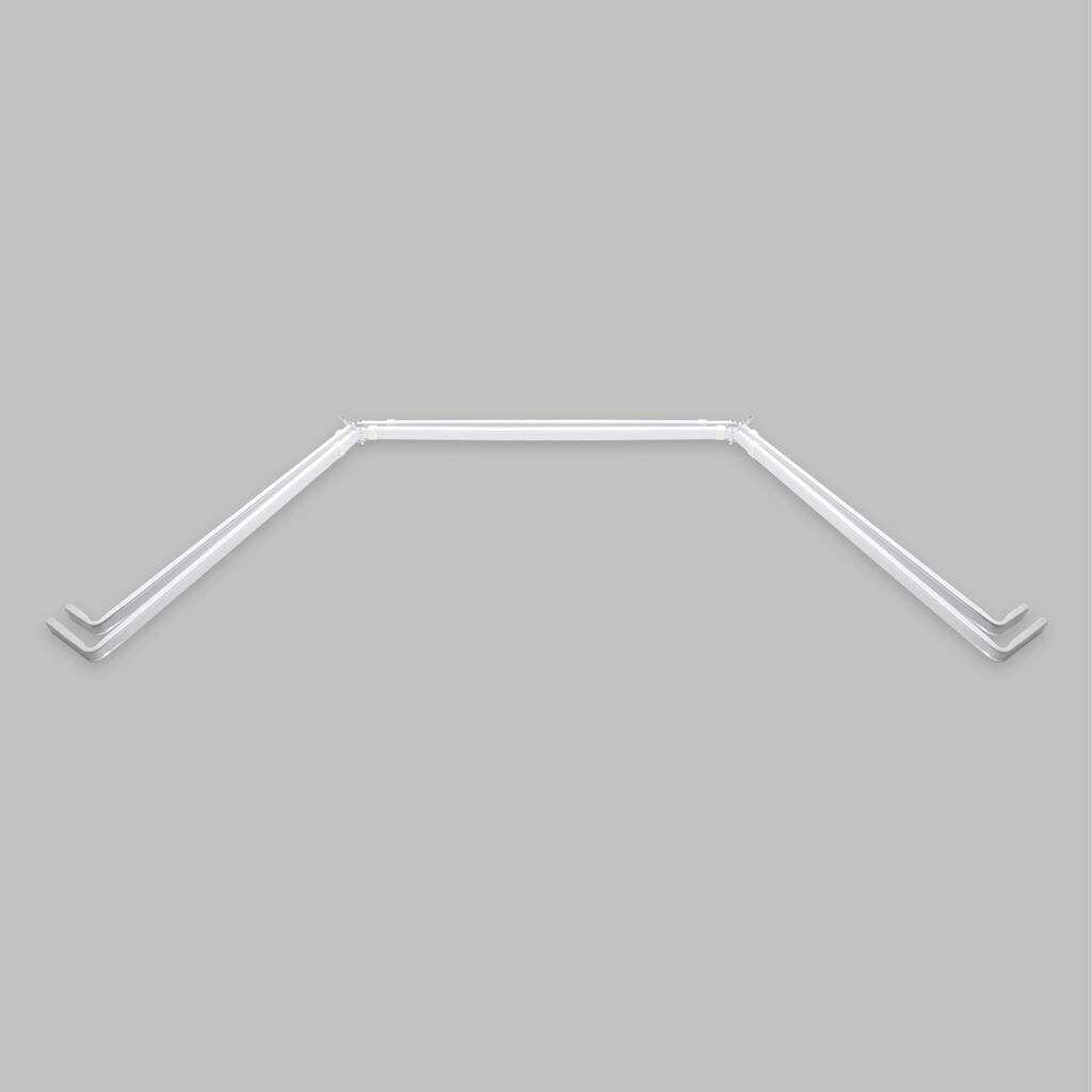 InStyleDesign Lockseam Double Bay Window Curtain Rod