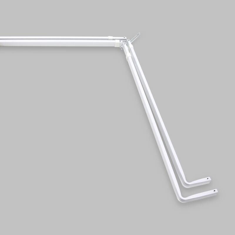 InStyleDesign Lockseam Double Bay Window Curtain Rod