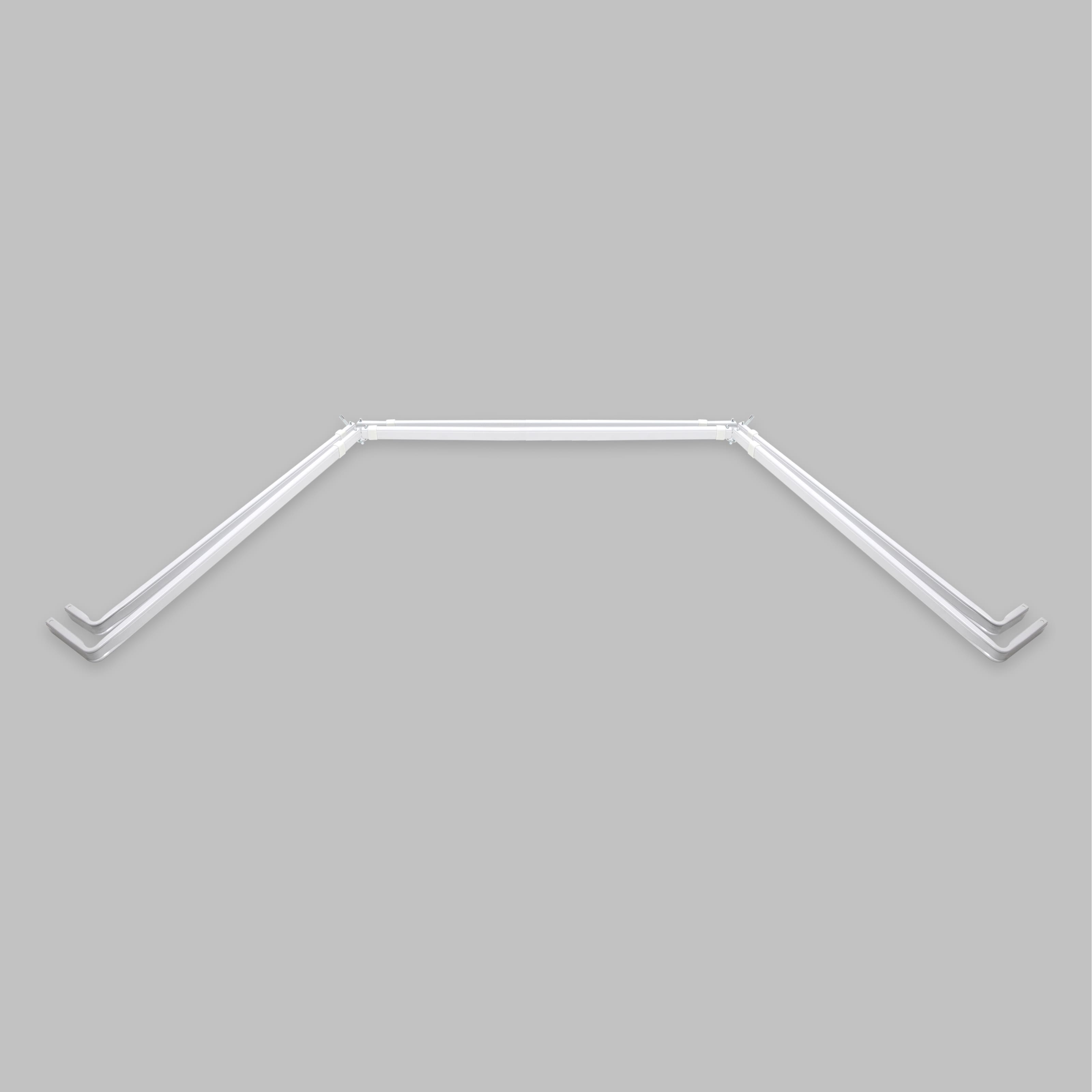 InStyleDesign Lockseam Double Bay Window Curtain Rod Bed Bath & Beyond 12101098