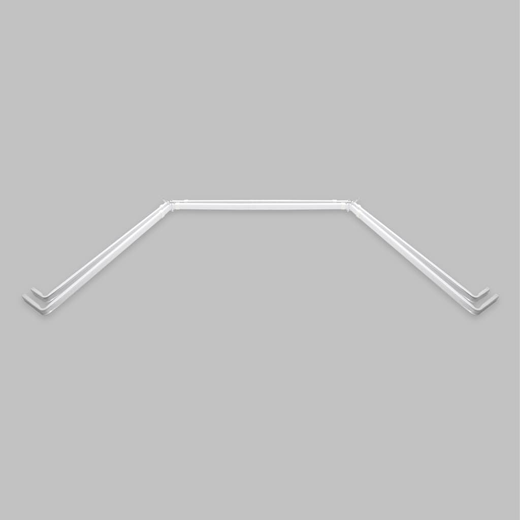 InStyleDesign Lockseam Double Bay Window Curtain Rod