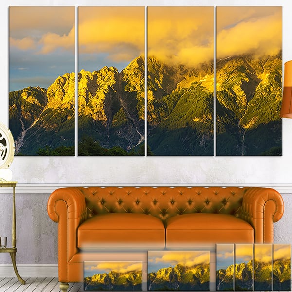 Highrise Green Mountains Landscape Large Wall Art Overstock 12101621