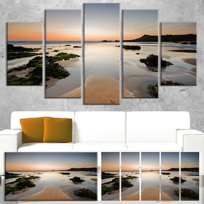 Dark Waters at Sunset - Seashore Photography Canvas Print