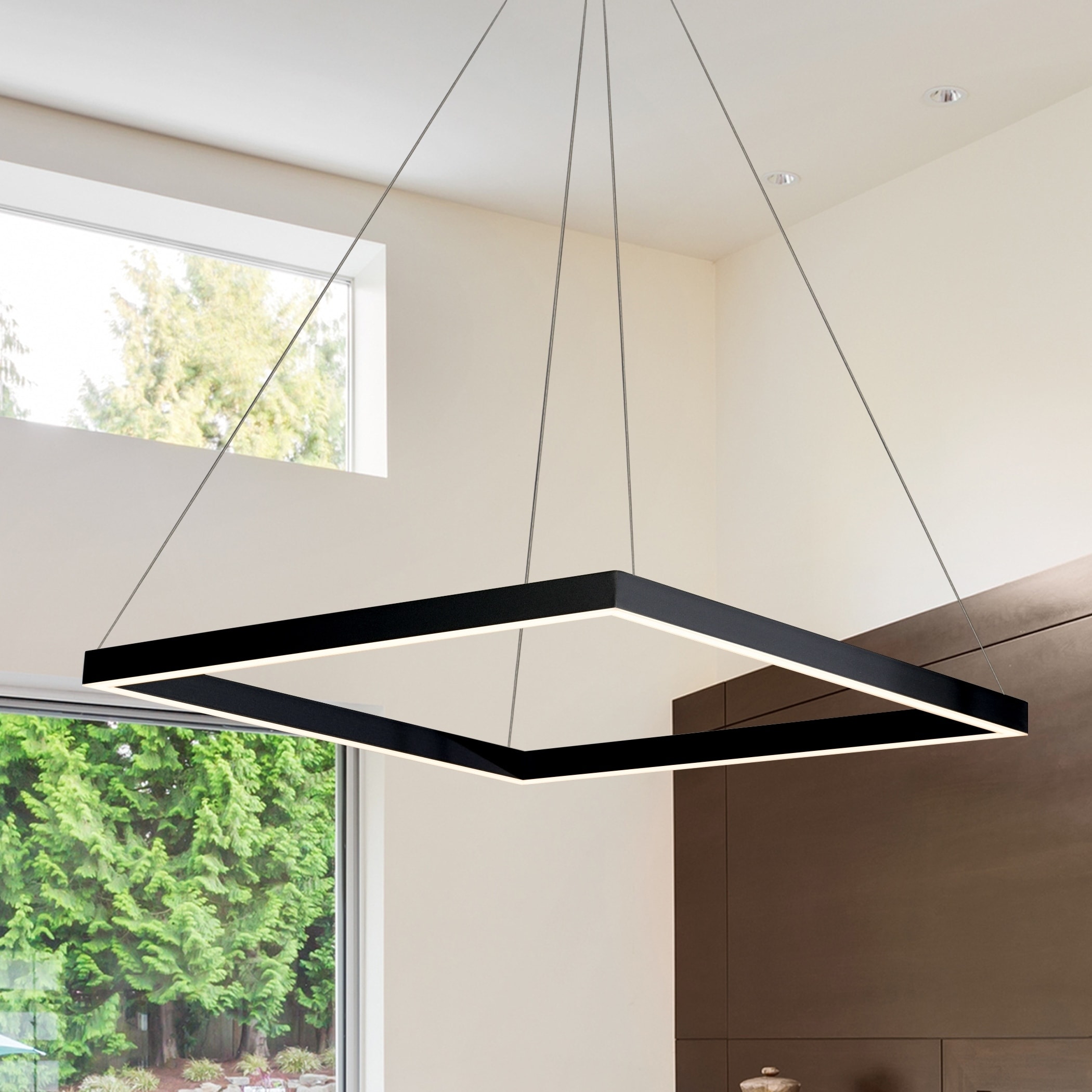 Vonn Lighting Vmc31620bl Atria 20 Inch Led Modern Square Chandelier In Black Vonn Lighting Vmc31620bl Atria 20 Inch Led Modern Square Chandelier In Black