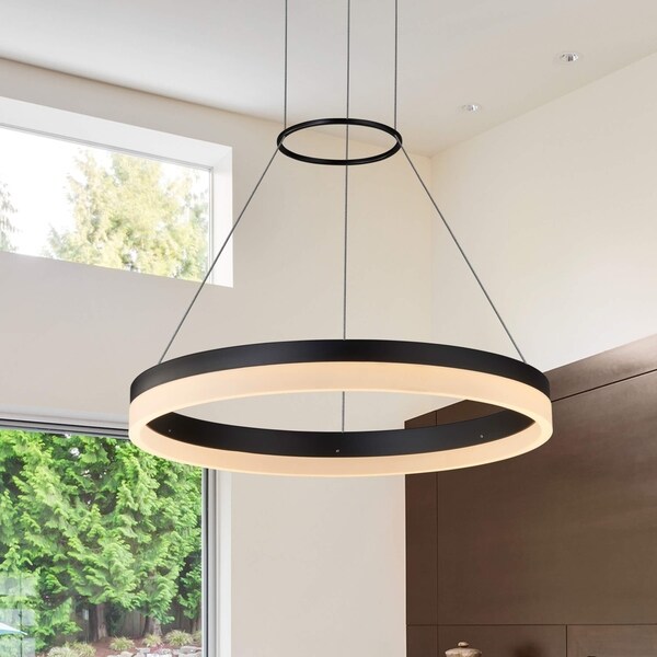 modern circular led chandelier