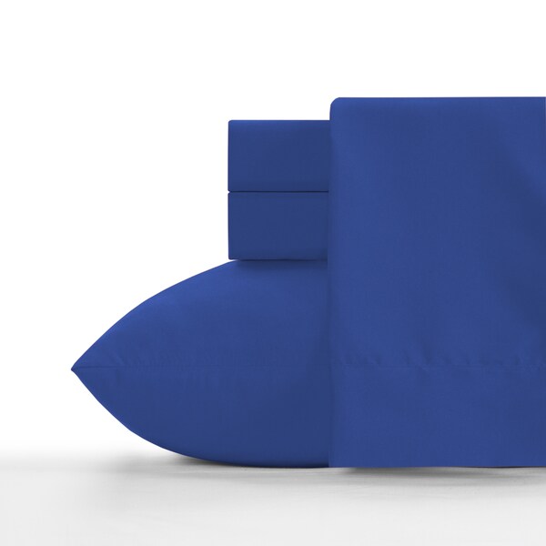 Crayola Blue Berry Blue Soft Brushed Microfiber Sheet Set