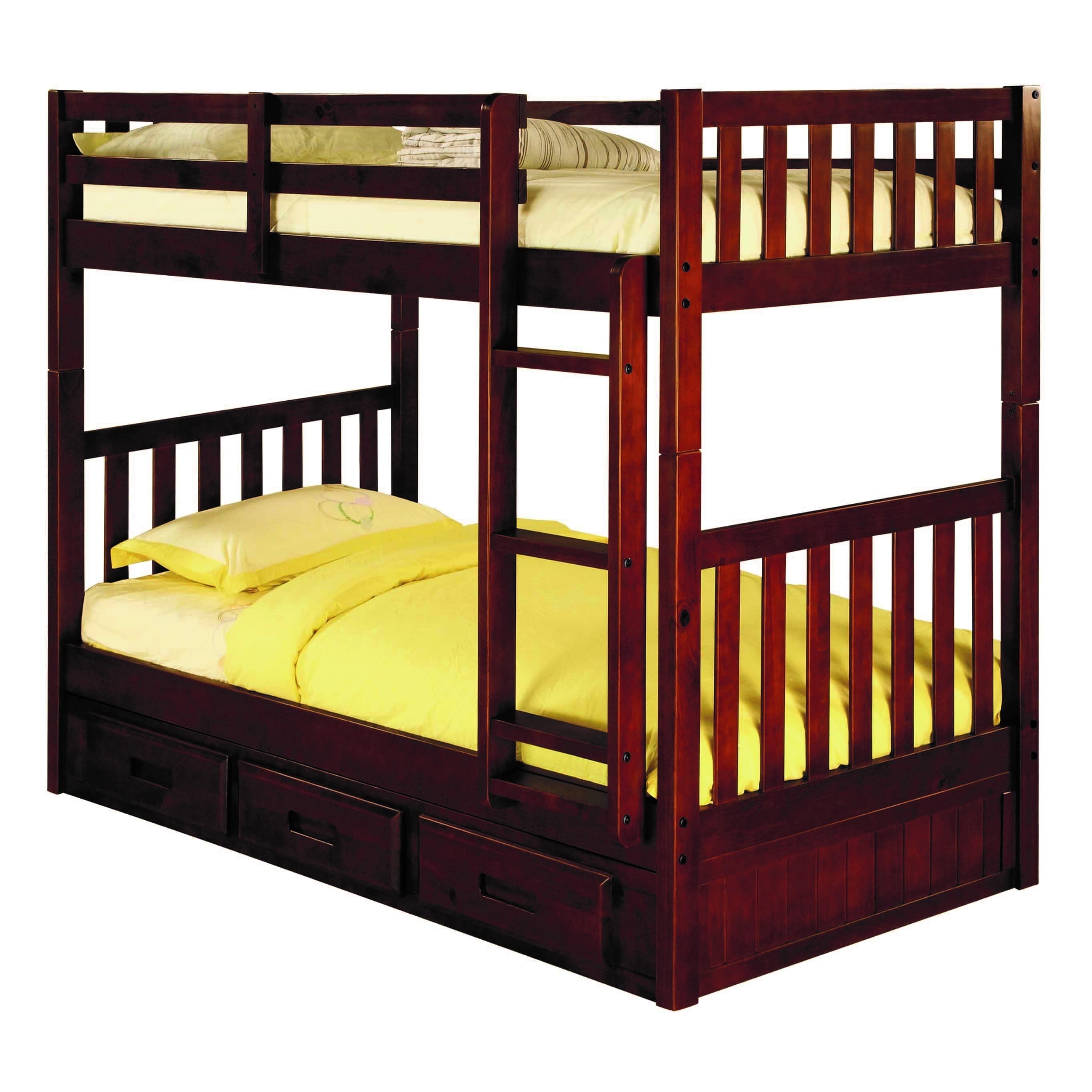 twin bunk beds that separate