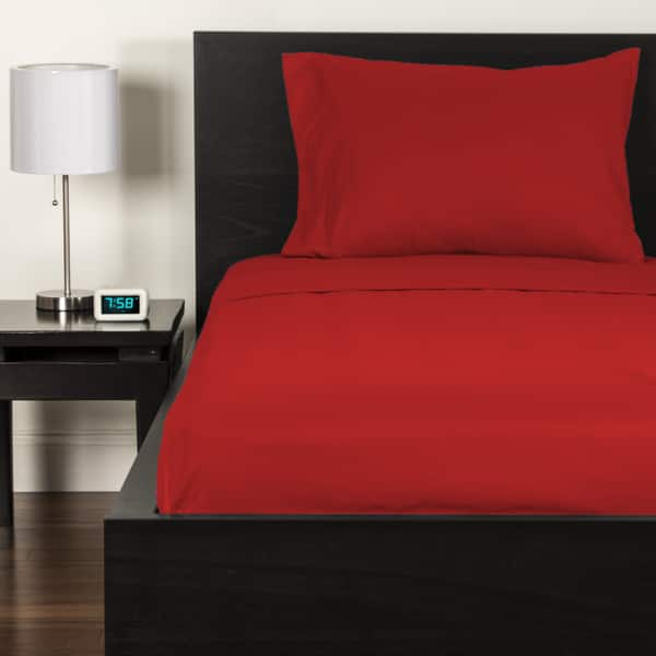 Crayola Scarlet Soft Brushed Microfiber Bed Sheet Set Bed Bath