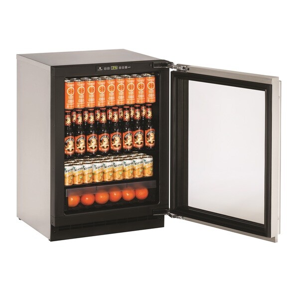 24 inch mini fridge glass door