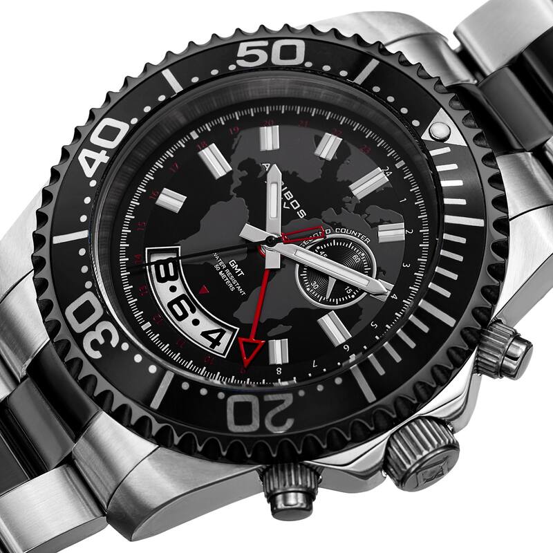 Akribos XXIV Men's Quartz Multifunction Two-Tone Stainless Steel Bracelet Watch