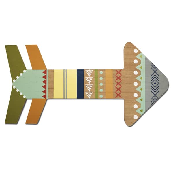 slide 1 of 1, The Peanut Shell Indio Arrow Wall Art