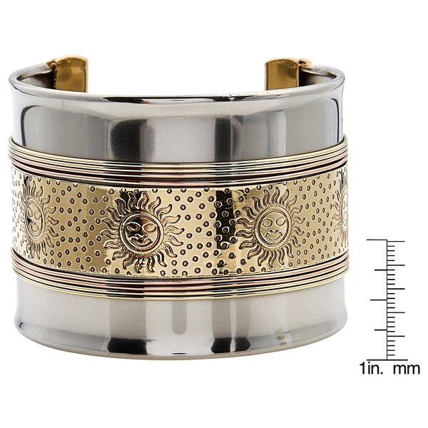 gold metal cuff bracelet