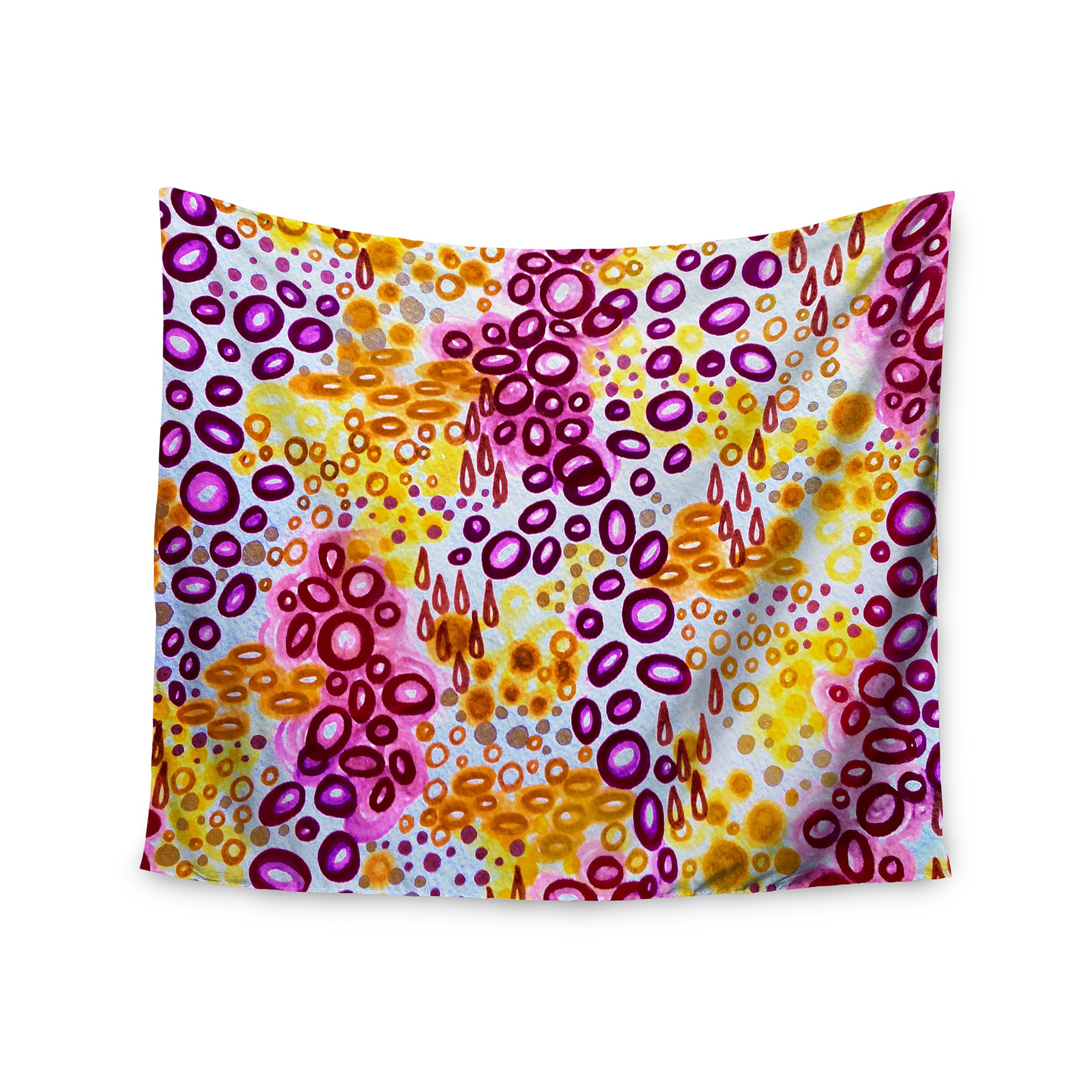 Purple Wall Tapestry KESS InHouse Kess Original Spiderwebs 51 X 60