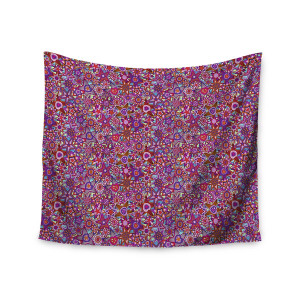 Kess Inhouse Julia Grifol My Dreams In Color Pink Stars 51x60 Inch Kess Inhouse Julia Grifol X27 My Dreams In Color Pink