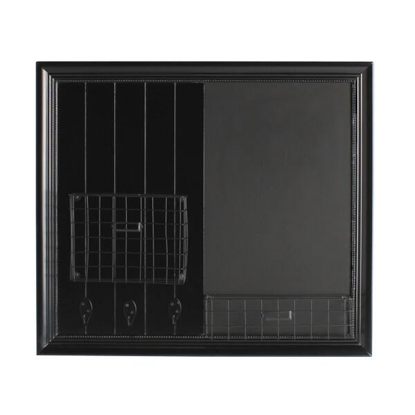 Shop Darla Decorative Wood Organizer With Chalkboard Wire Baskets