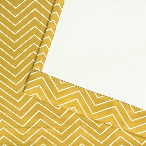 Shop Ati Home Chevron Thermal Woven Blackout Grommet Top Curtain