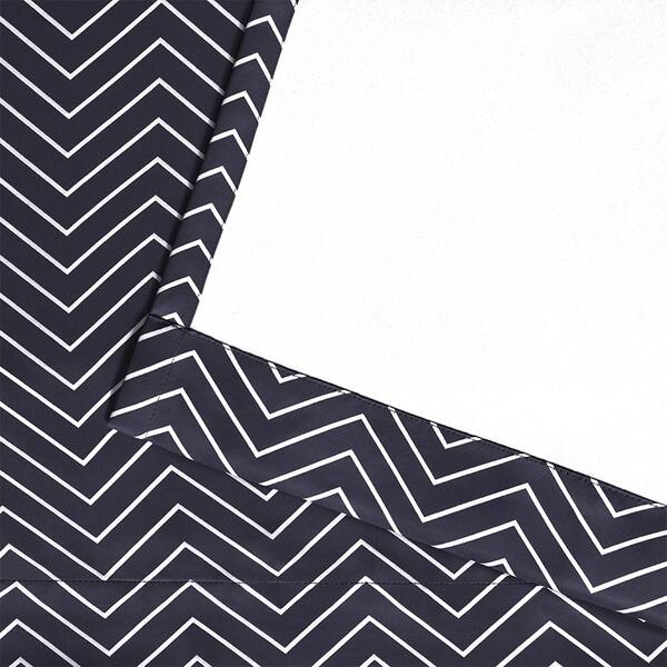 Shop Ati Home Chevron Thermal Woven Blackout Grommet Top Curtain