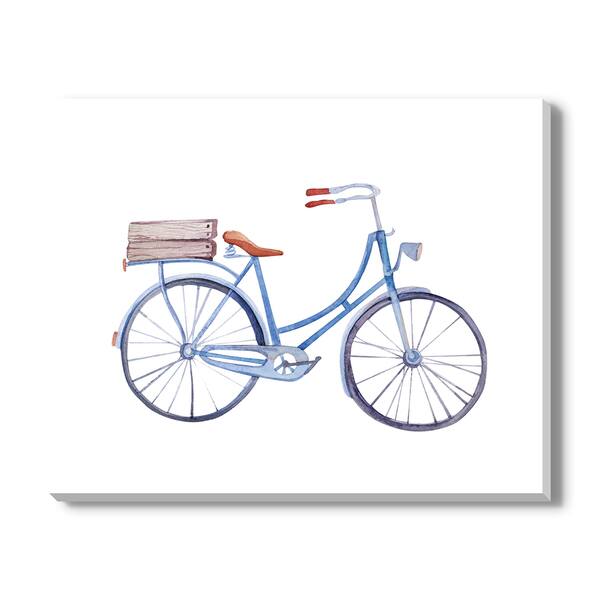 Kris Art 'Vintage Bicycle' Canvas Gallery Wrap Overstock 12108242