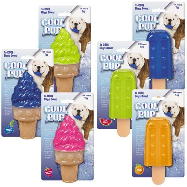 Guardian Gear Cool Pup Ice Cream Cone Dog Toy (Pack of 12) Free