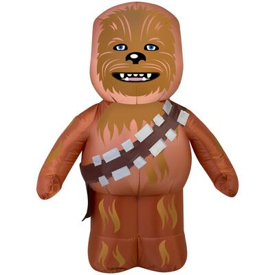 Gemmy Airblown Inflatables Multicolored Plastic/Metal/Synthetic Fiber Star Wars Chewbacca