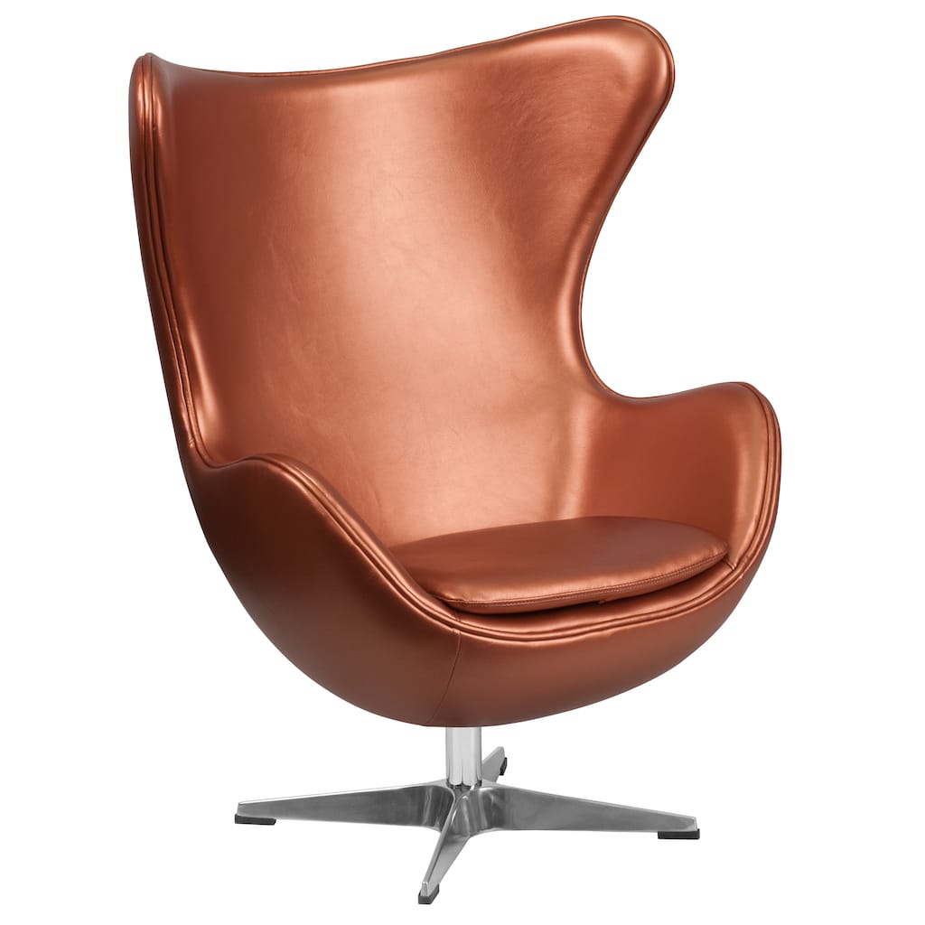 Egg Chair with Tilt-Lock Mechanism - 33.75"W x 30"D x 43"H