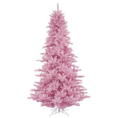Vickerman Pink PVC 3-foot Unlit Artificial Fir Christmas Tree