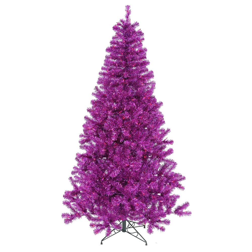 Shop Vickerman Purple 3 Foot Artificial Christmas Tree With 50 Led Lights Overstock 12111444