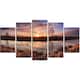 Sunrise Above Spring River - Landscape Photo Canvas Art Print - Red ...