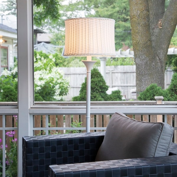 basket weave floor lamp