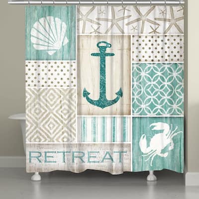 Laural Home Coastal Patterns Shower Curtain