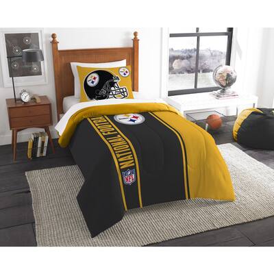 The Northwest Company Official NFL Pittsburgh Steelers Twin Applique 2-piece Comforter Set
