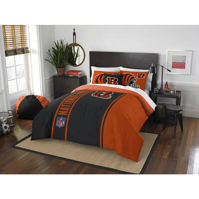 The Northwest Company Official NFL Cincinnati Bengals Full Applique 3-piece Comforter Set