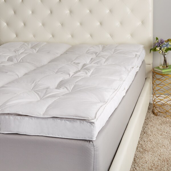 Hotel Madison 3-inch Gusset Baffle Box Down Top Featherbed