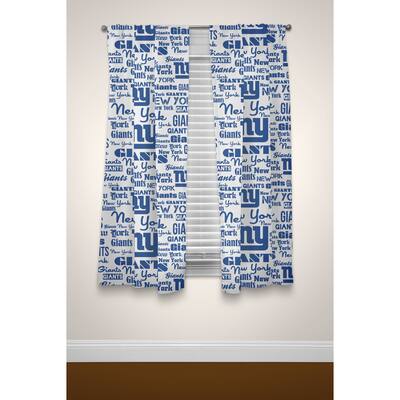 NFL 891 NY Giants Curtain Panel Pair