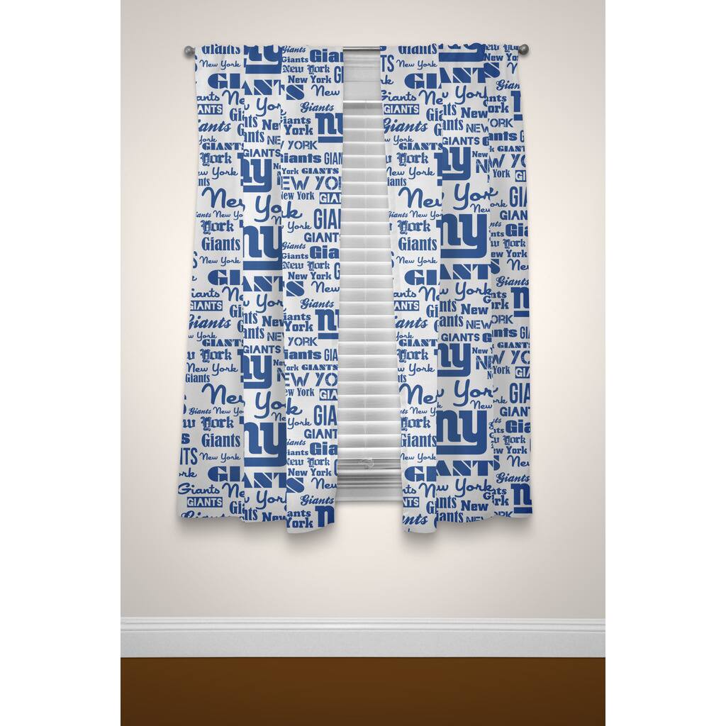 NFL 891 NY Giants Curtain Panel Pair