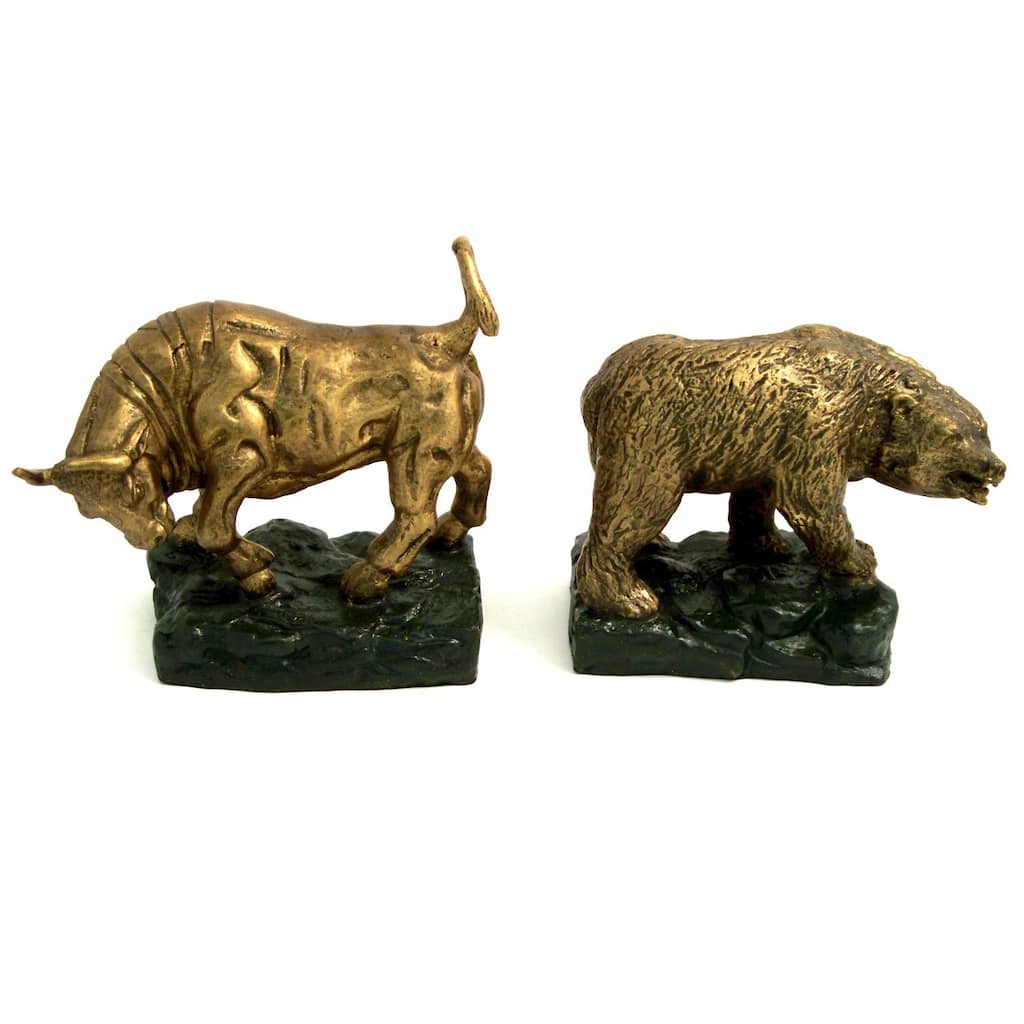 Bey Berk Bronze Bull and Bear Bookends