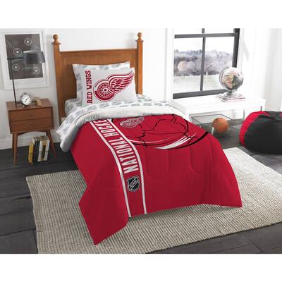 The Northwest Company NHL Detroit Red Wings Twin 5-piece Bed in a Bag with Sheet Set