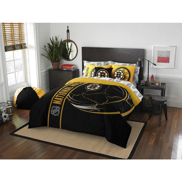Shop The Northwest Company NHL Boston Bruins Full 7piece Bed in a Bag