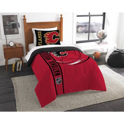 The Northwest Company Official NHL Calgary Flames Printed Twin 2-piece Comforter Set