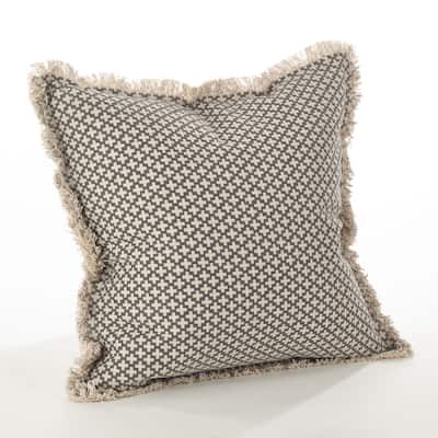 Corinth Moroccan Tile Down-filled Cotton Throw Pillow