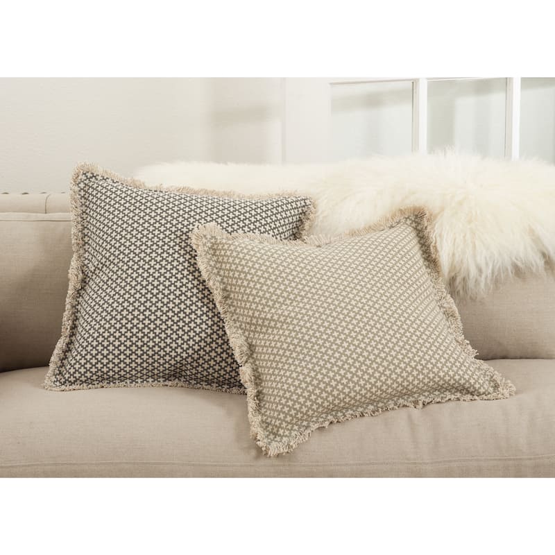 Corinth Moroccan Tile Down-filled Cotton Throw Pillow
