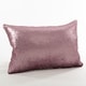 preview thumbnail 23 of 38, Sirun Collection Sequin Mermaid Design Poly Filled Throw Pillow 16" x 24" - eggplant