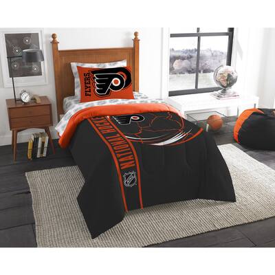 The Northwest Company NHL Philadelphia Flyers Twin 5-piece Bed in a Bag with Sheet Set