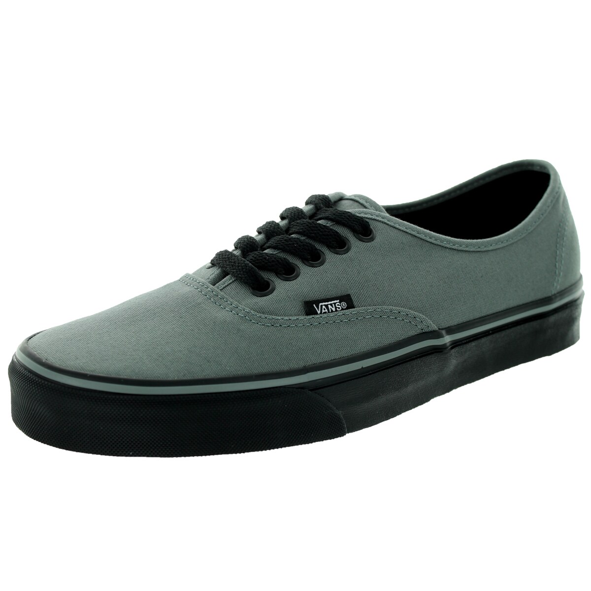 grey vans black sole