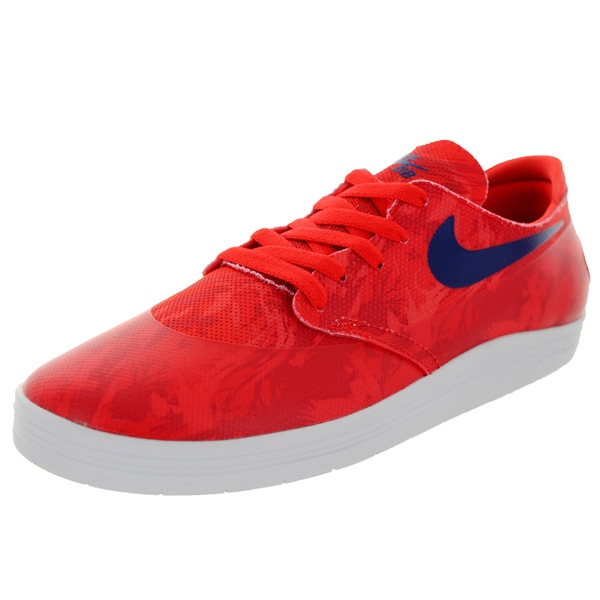 Nike Men's Lunar Oneshot SB Skating Shoe-Lt Crimson/Deep Royal Nike Men's Lunar Oneshot SB Skating Shoe-Lt Crimson/Deep Royal
