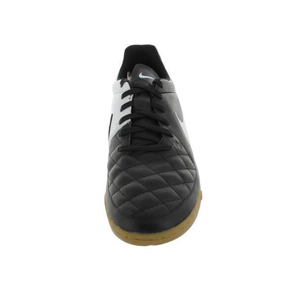 Shop Nike Men S Tiempo Genio Ic Black White Leather Indoor Soccer