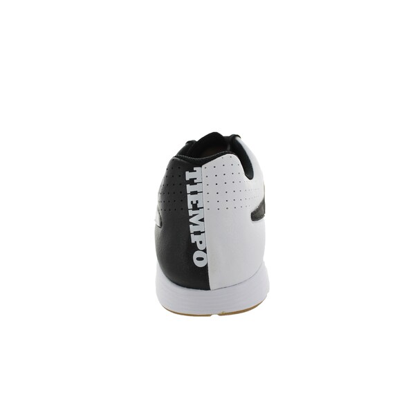 black and white indoor soccer shoes