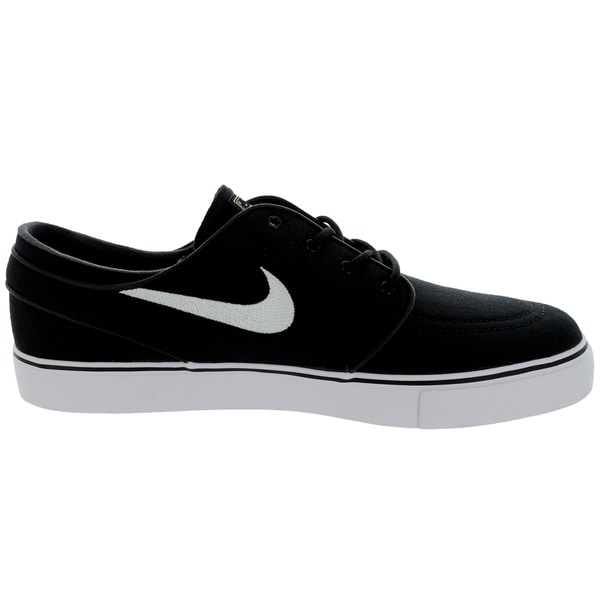 nike sb janoski black & white canvas skate shoes