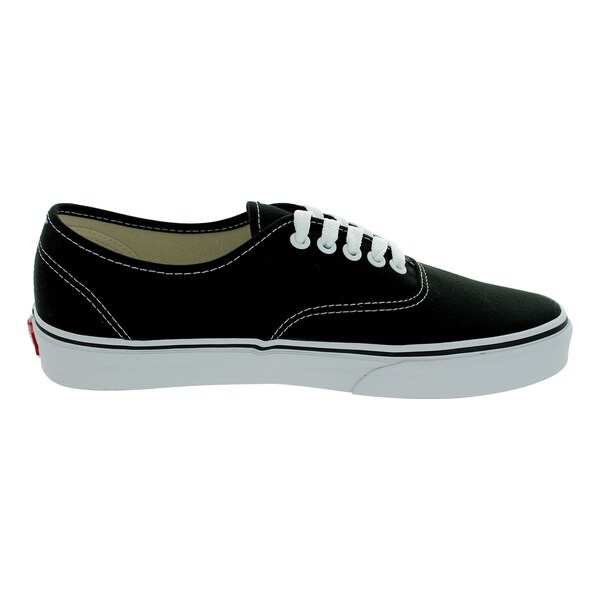 vans authentic black canvas skate shoes